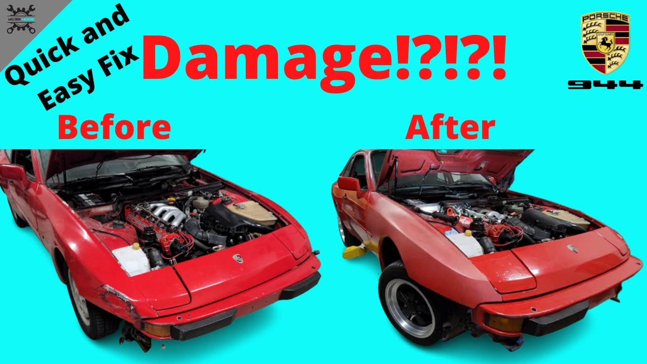 Fixing Front-end Damage on a Porsche 944