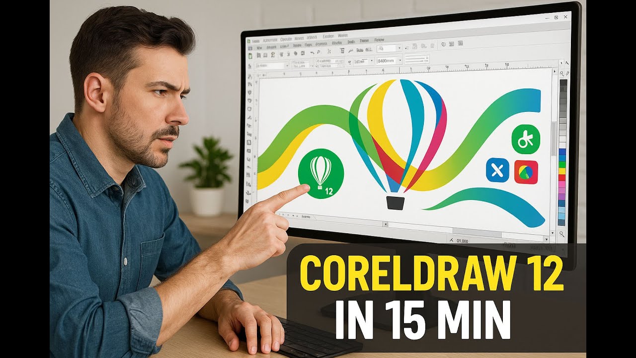Master CorelDRAW 12 in 15 Minutes! | Beginner to Pro Fast Tutorial 2025
