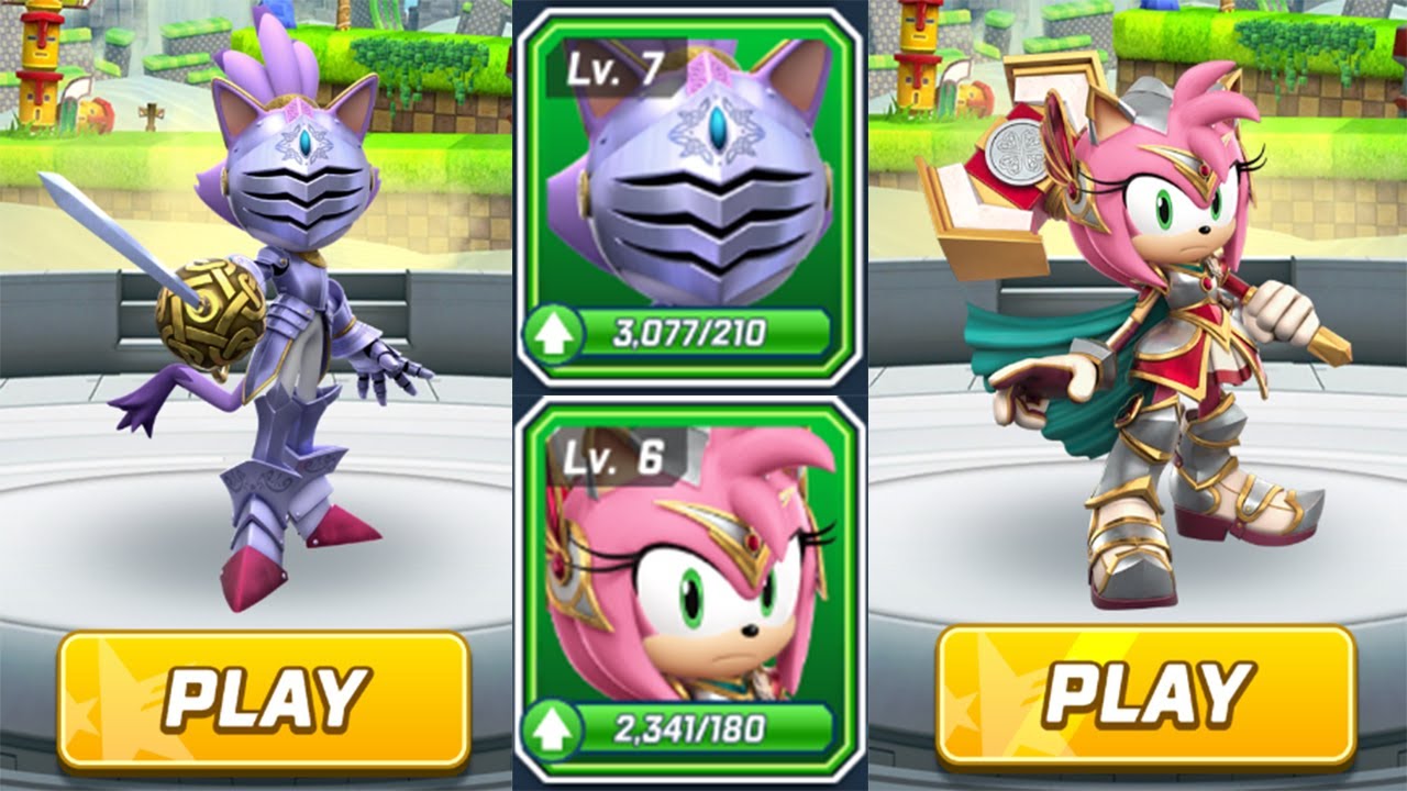 Sonic Forces Speed Battle - Girls Knights Battle: Sir Percival Blaze vs Paladin Amy Android Gameplay