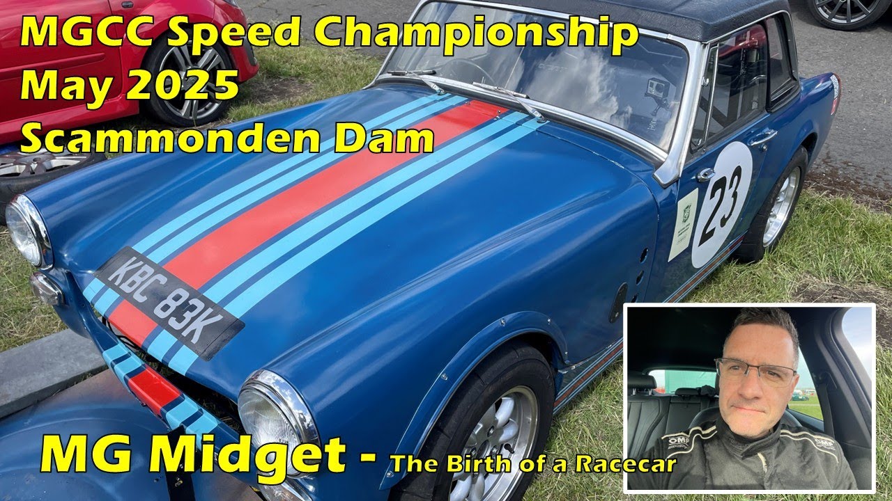 MG Midget @ Scammonden Dam Hillclimb 2025  - MGCC Speed Championship - Birth of a Racecar