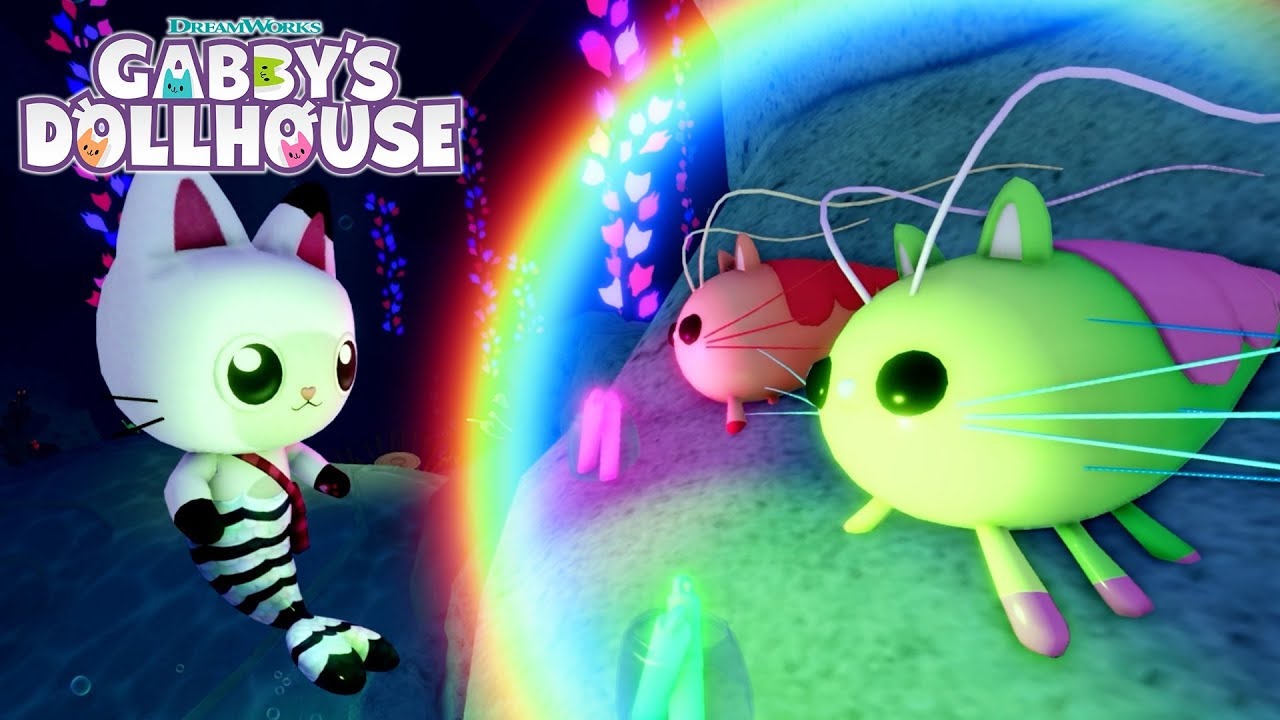 Playing Pandy's Rainbow Scavenger Hunt | GABBY'S DOLLHOUSE ROBLOX
