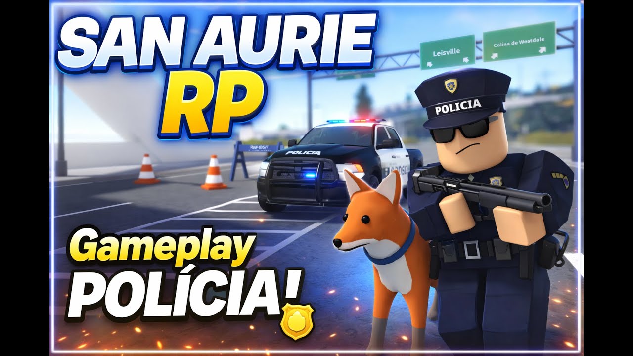 San Aurie é o GTA RP do Roblox 🚓 | Patrulhando como policial