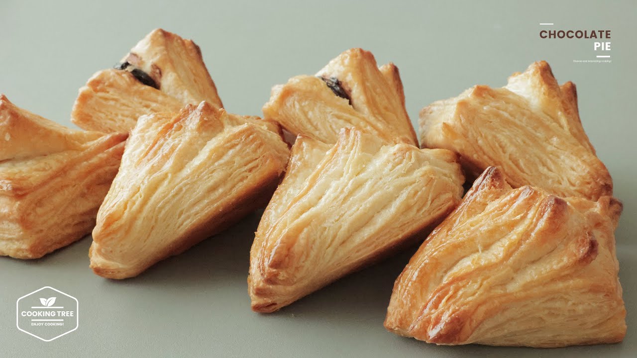 초콜릿 파이 * 퍼프 페이스트리 만들기 : Chocolate Pie * Puff Pastry Recipe | Cooking tree