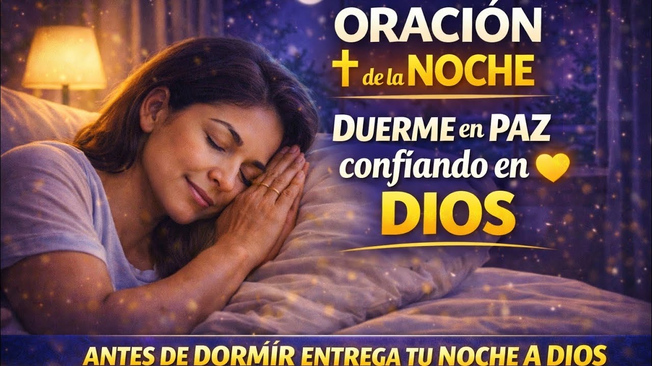 🌙 Antes de Dormir, Entrégale Todo a Dios – Oración de la Noche para Descansar en Paz 🙏