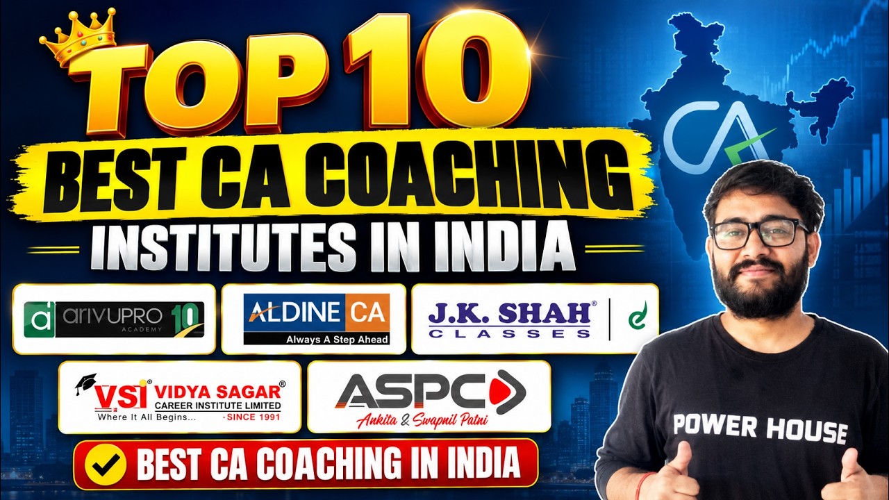 Top 10 CA Coaching Institutes in India | Best CA Coaching Institute in India | @powerhouseavi