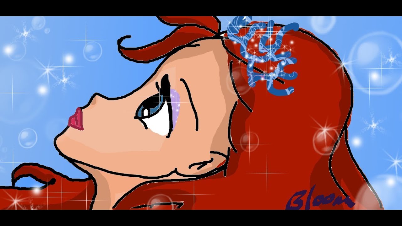 Winx club Bloom Sirenix drawin and speed painting