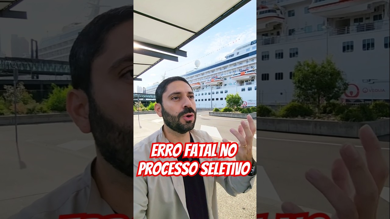 ERRO FATAL no processo seletivo para trabalhar em navios de cruzeiros como tripulante #diogokyrillos