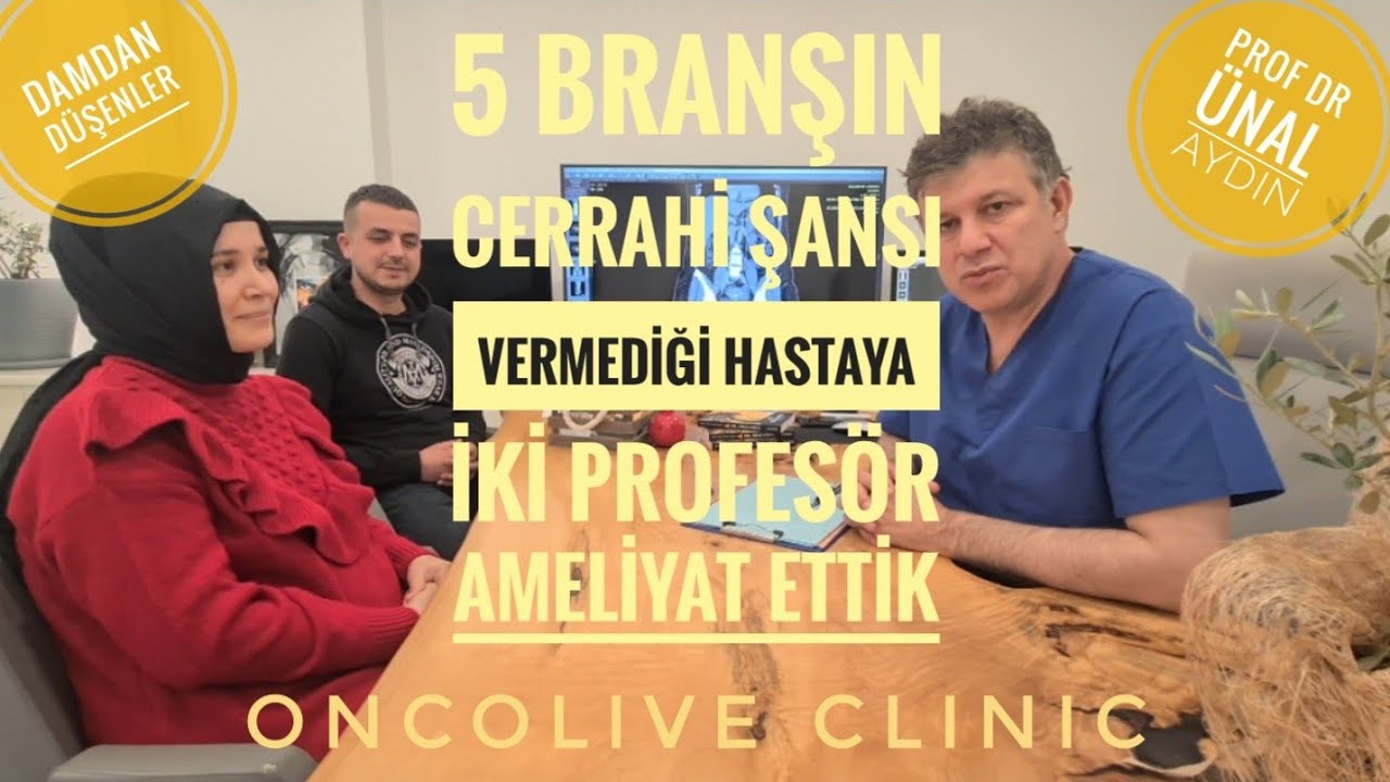 DESMOİD TÜMÖR AMELİYATI İÇİN BEŞ BRANŞIN ŞANS VERMEDİĞİ HASTAYA İKİ PROFESÖR AMELİYAT ETTİK.