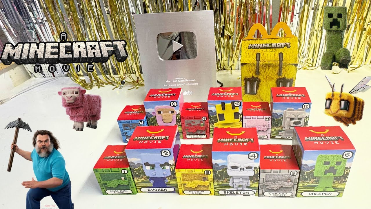 Minecraft Movie 💚McDonald’s Happy Meal Collection! All 12! April 2025