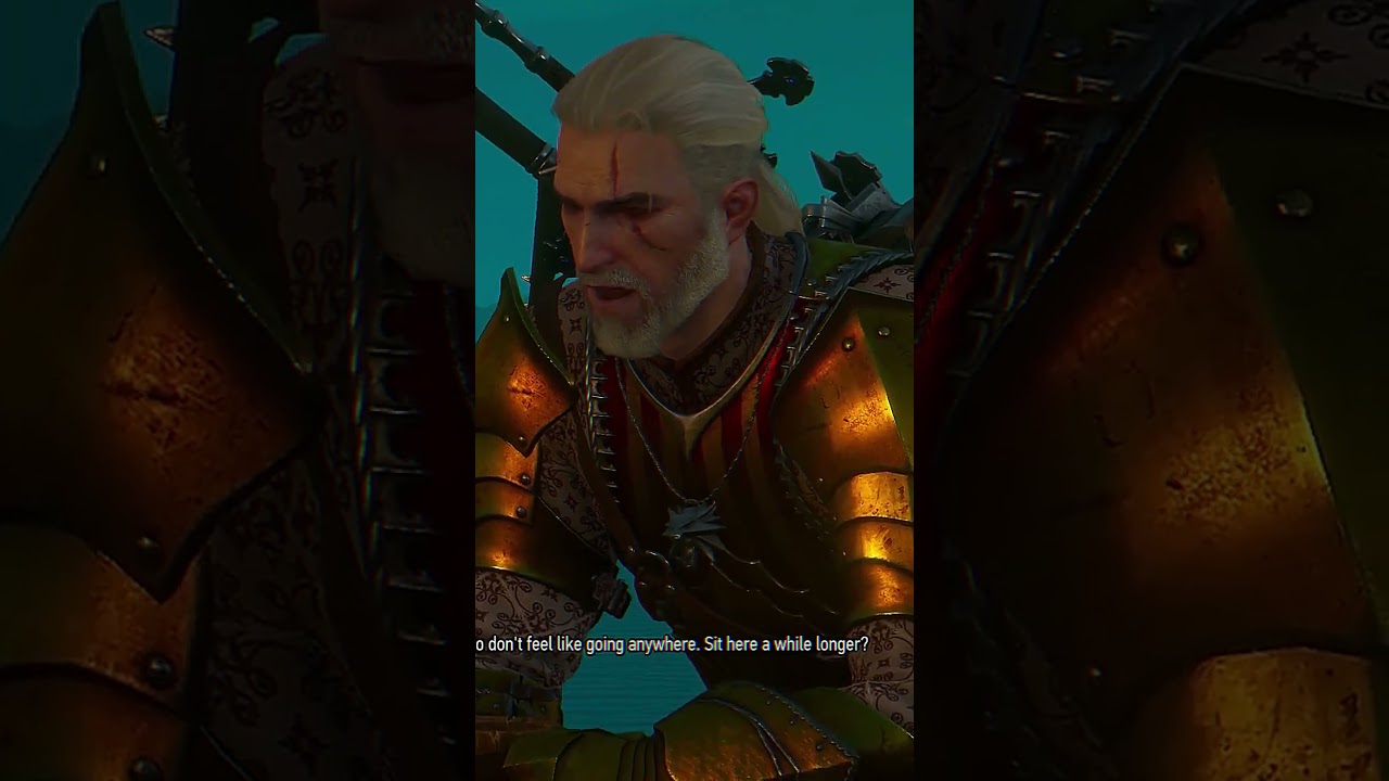 One Last Drink, Geralt and Regis’ Goodbye #gaming #witcher3 #games #emotional #ending #fyp
