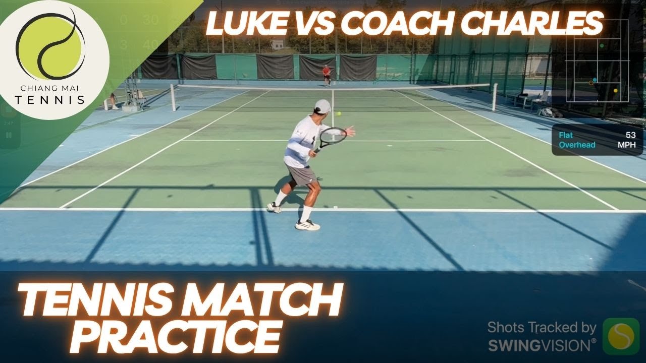 Tennis Match Practice: Luke vs Coach Charles - 17th Jan 2026