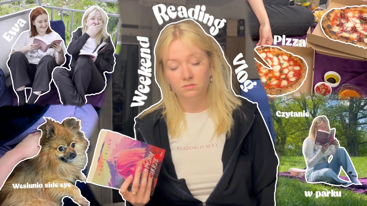 weekend reading vlog | muchomory w cukrze, czytanie w parku, gość specjalny 🌳🍄📖