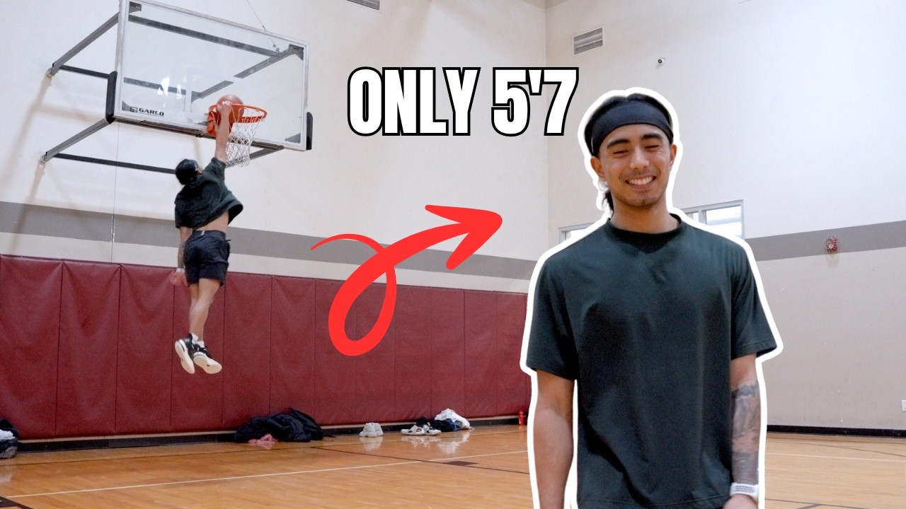 40+ Inch Jumps at 5'7 | Dunk Session