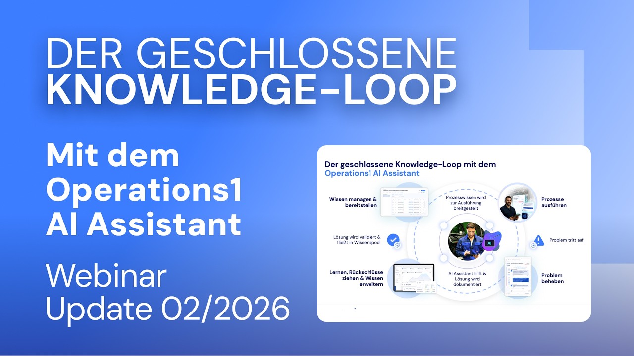 Operations1 Knowledge Loop: Wie AI Shopfloor-Wissen nutzbar macht
