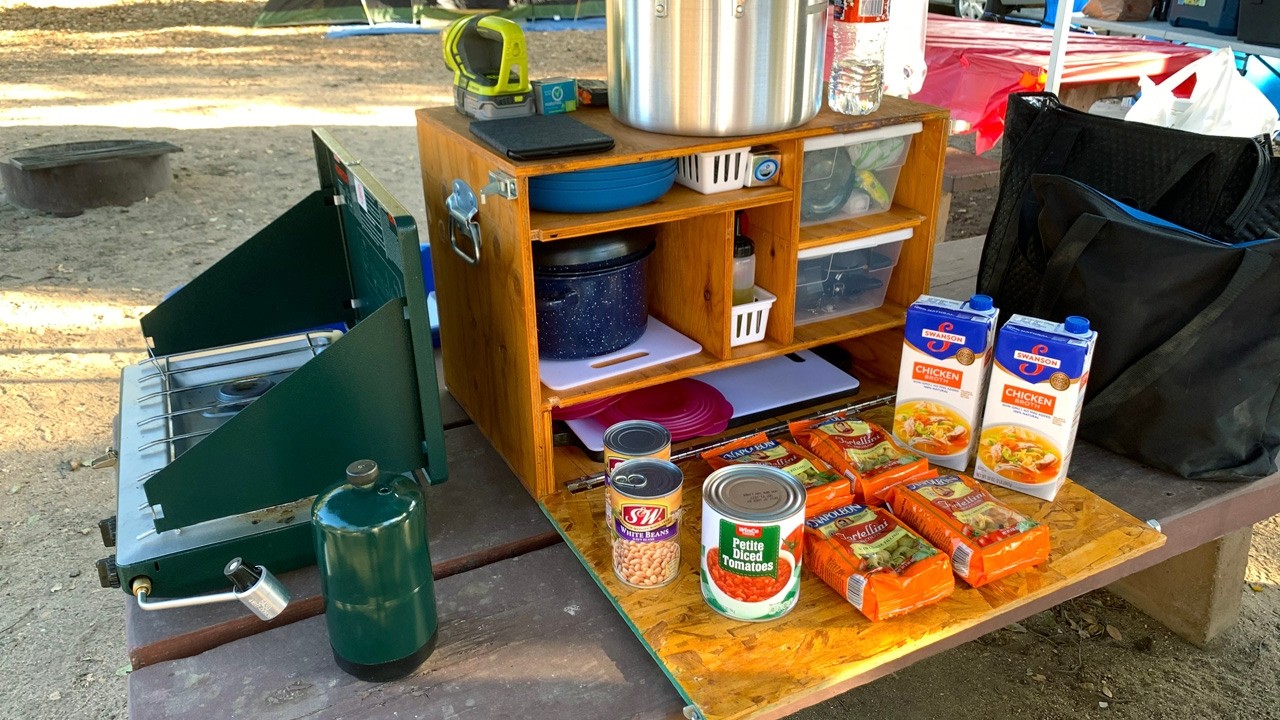 DIY compact Patrol Box / Camp Kitchen / Chuck Box