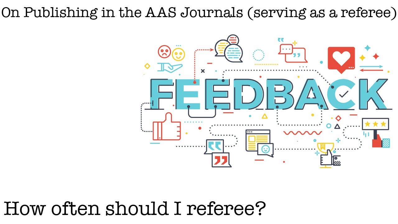 On Publishing in the AAS Journals (serving as a referee) -  How often should I referee?
