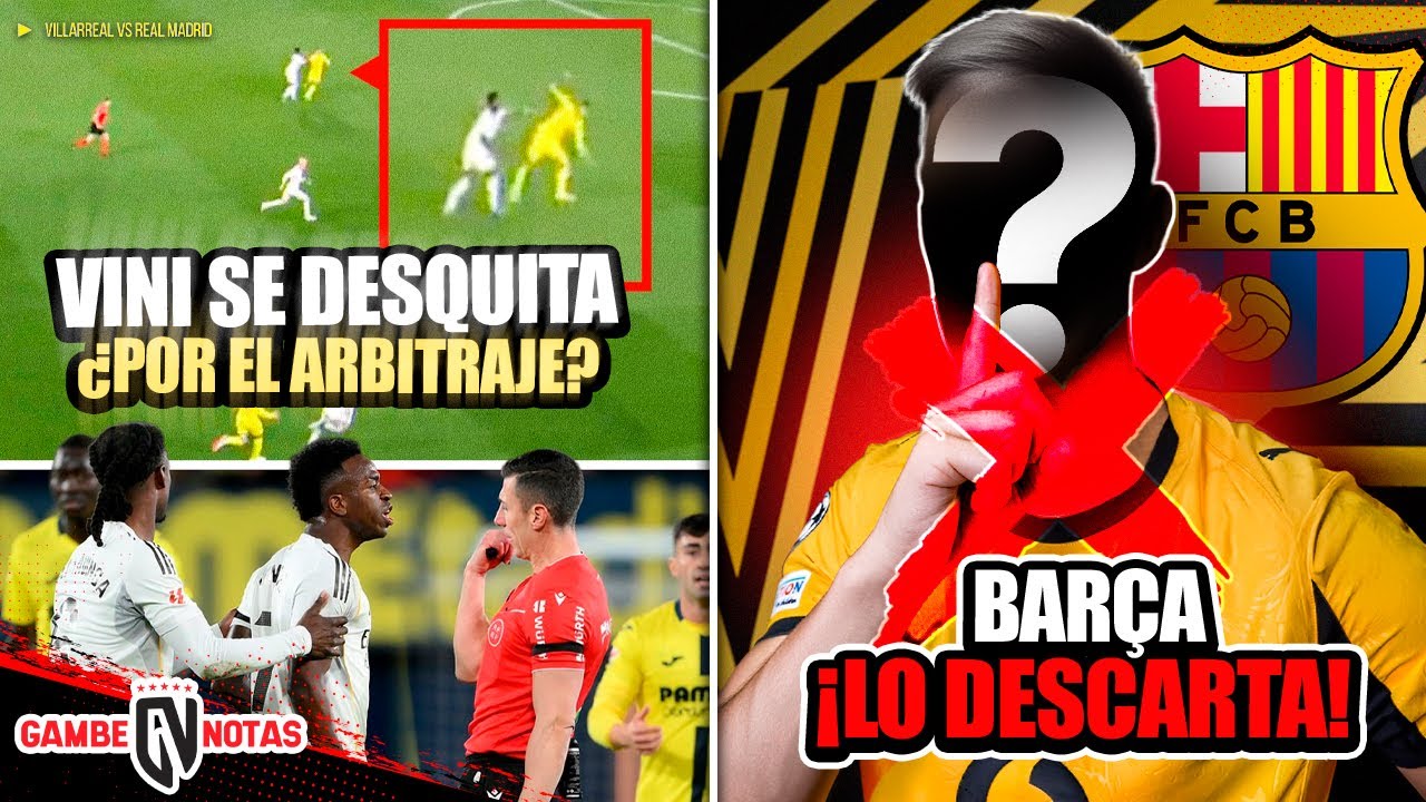 Vini se frustra por decisión arbitral y así se desquita| Barça descarta gran central por esta razón