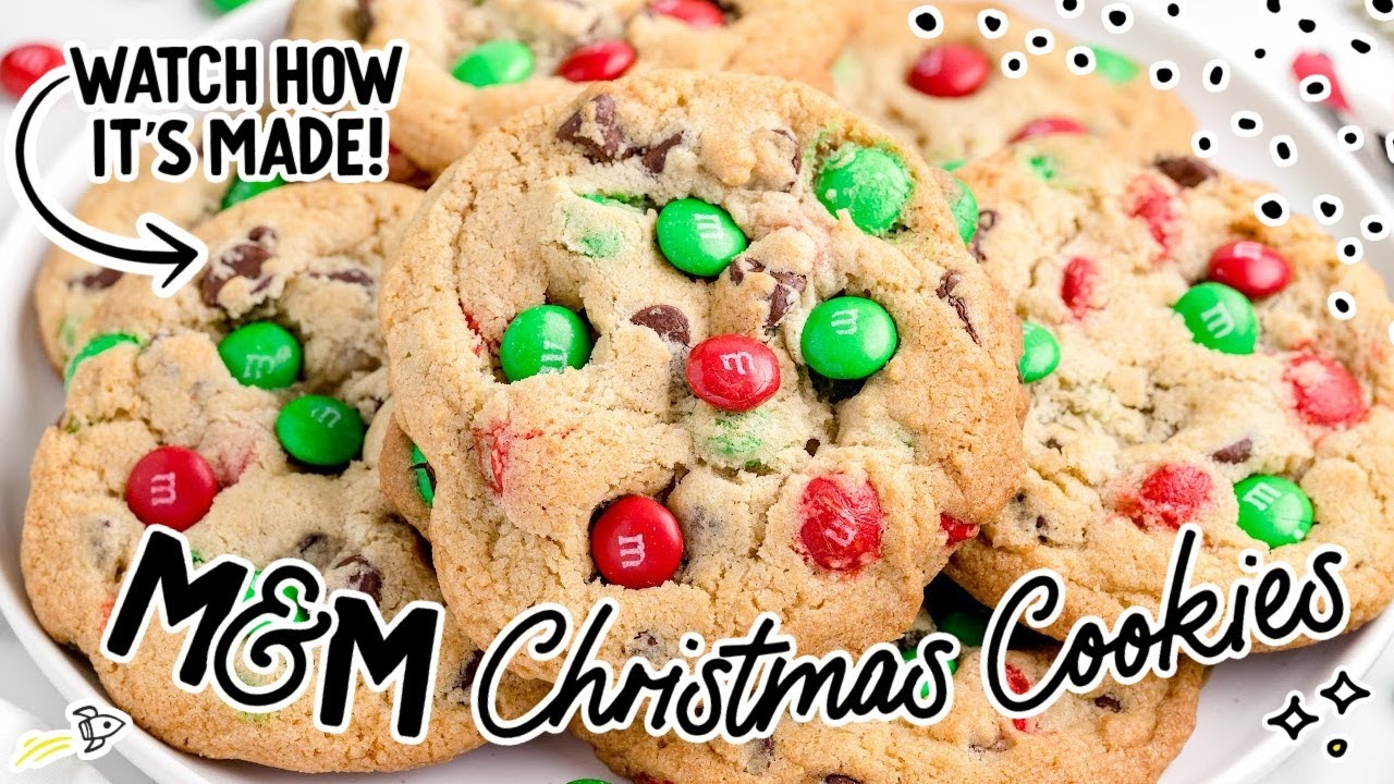 The Best M&M Christmas Cookies: Soft and Chewy