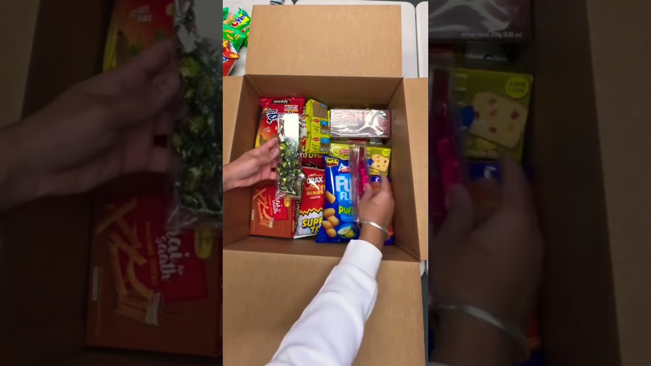 Packing Indian Candies & Snacks 