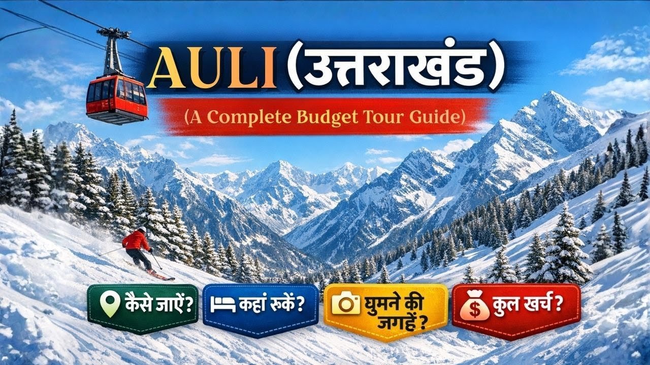 Auli Travel Guide | India’s Ski Capital | Snowfall, Budget, Route & Activities
