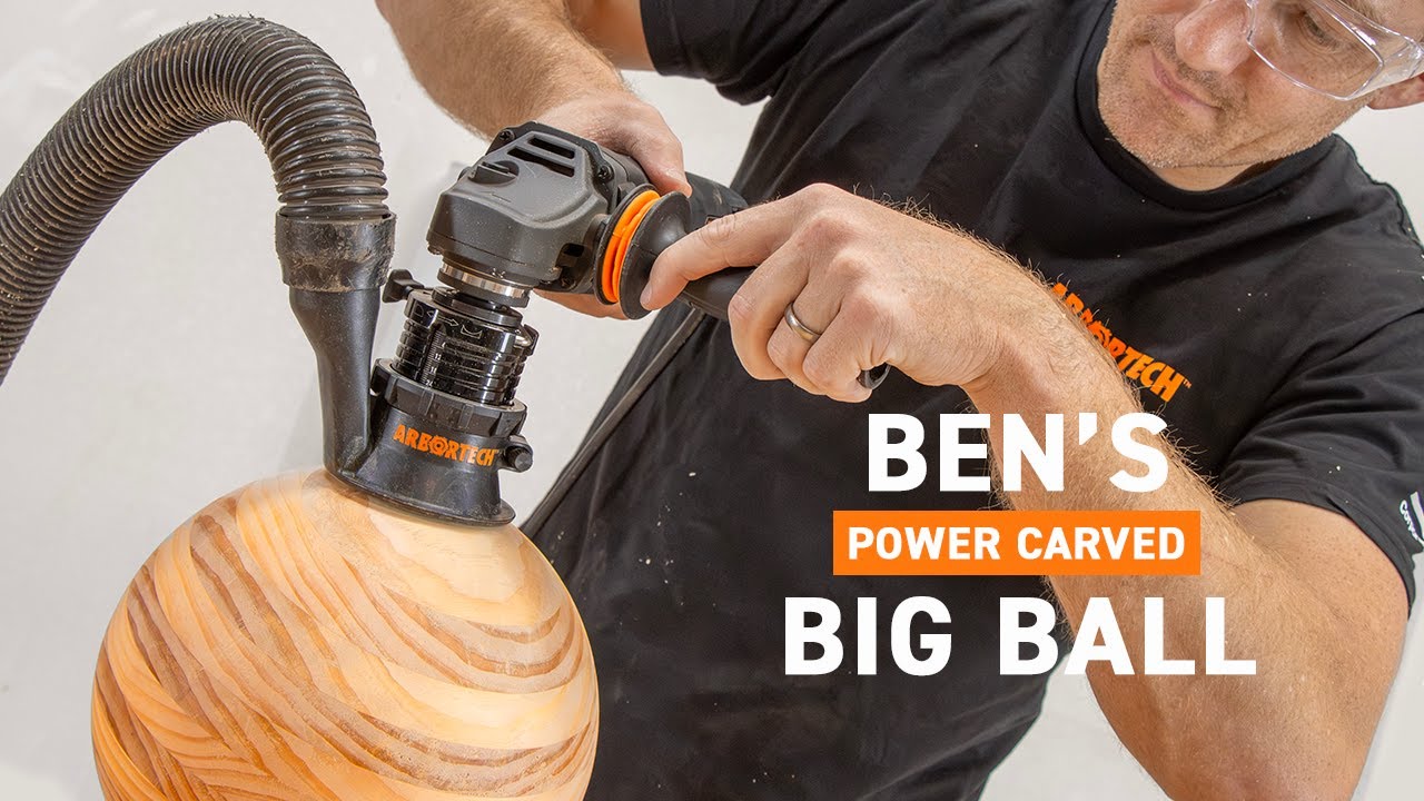 Carve a Big Wooden Ball Using the SpheroPlane | Arbortech Tools