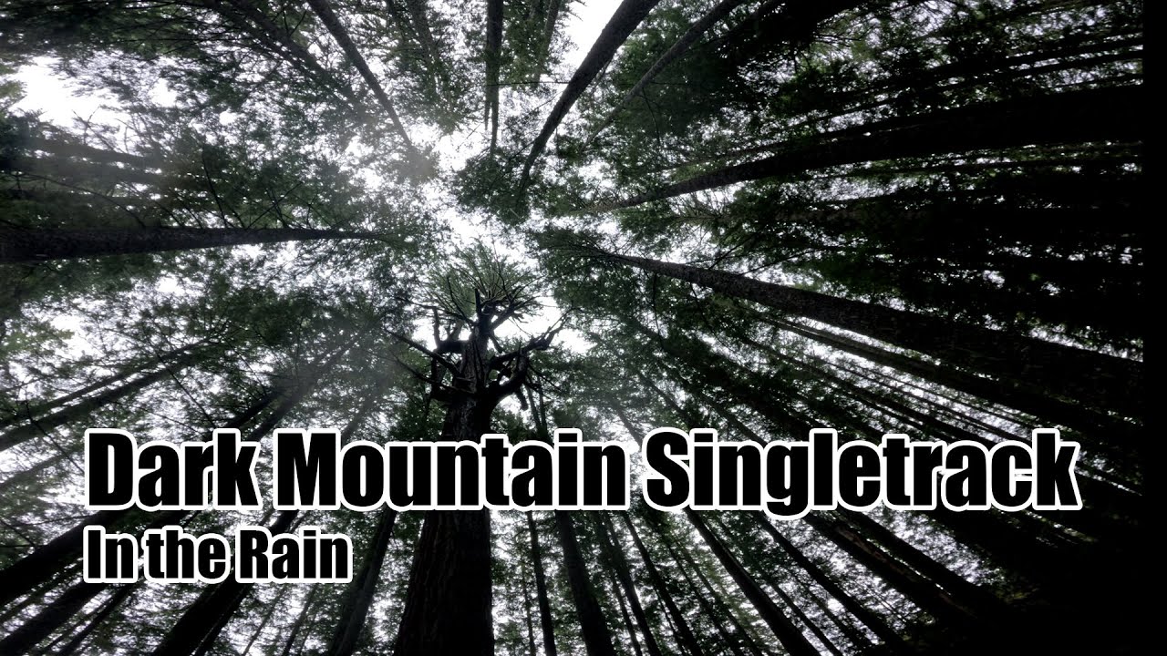 1 hour of unedited,  deep dark mountain single track in the rain. Sunday ride with 2