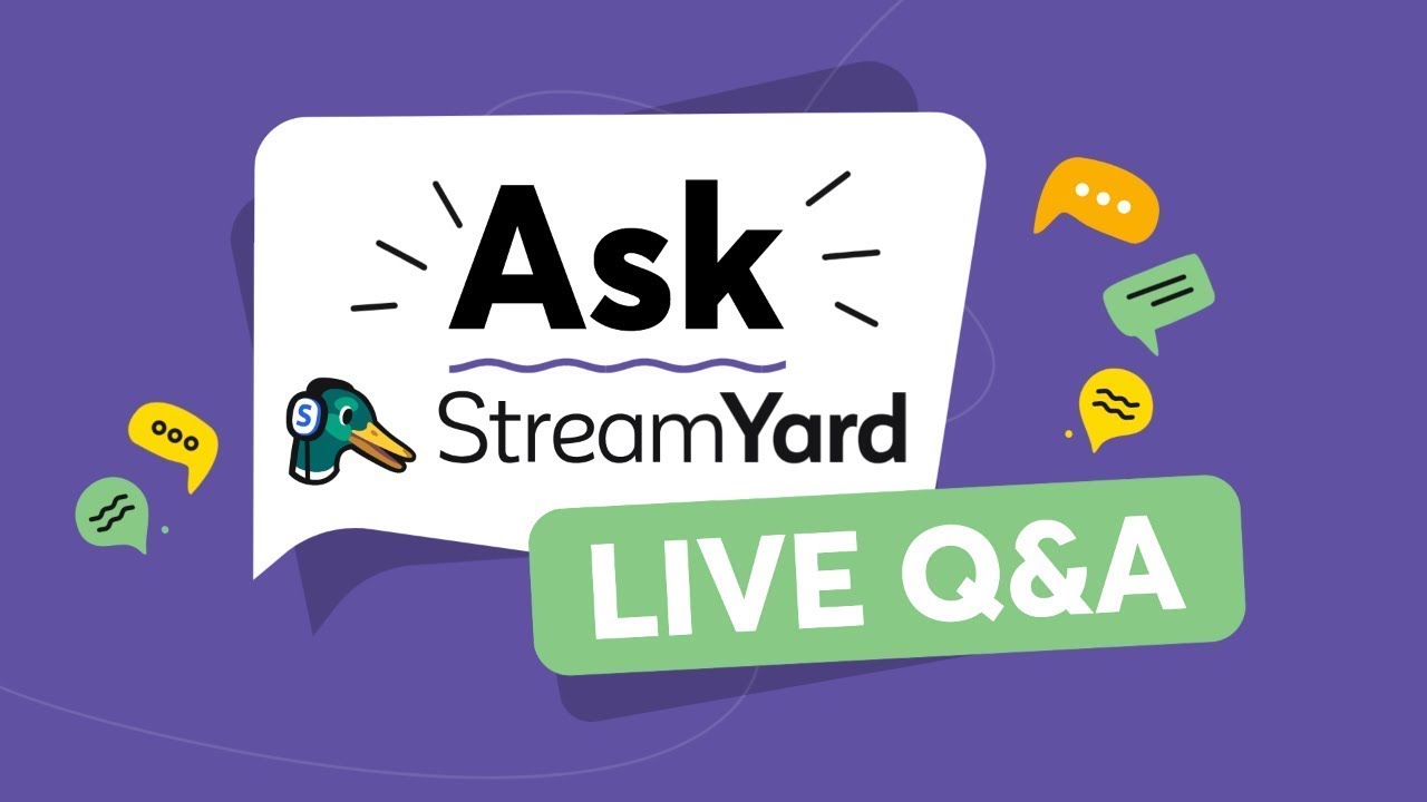 StreamYard Q&A Live