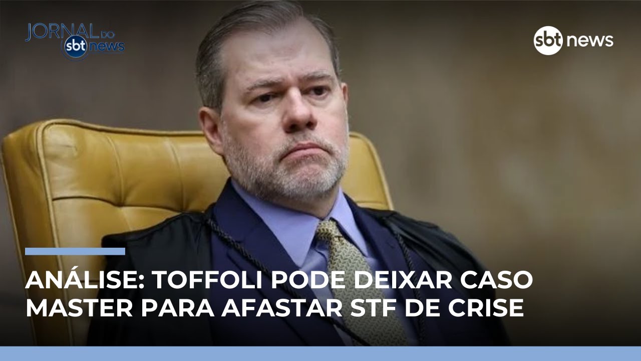 Dias Toffoli pode sair do caso Master para afastar STF de uma crise, diz analista | #JornalSBTNews