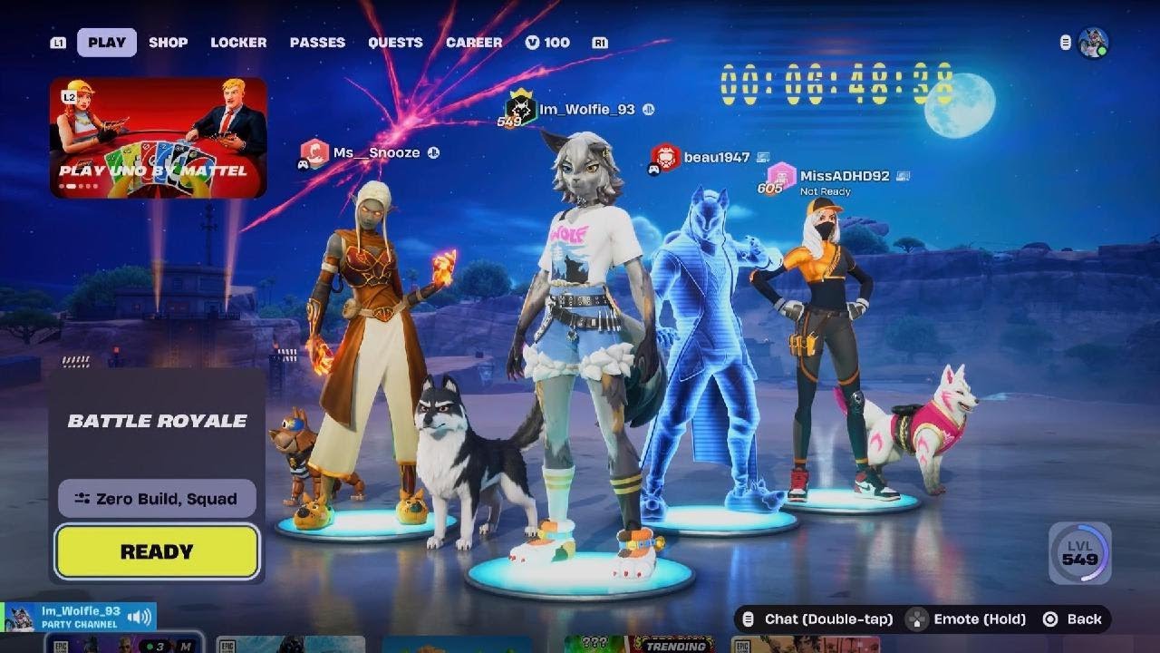 Fortnite but i cant stay on two feet