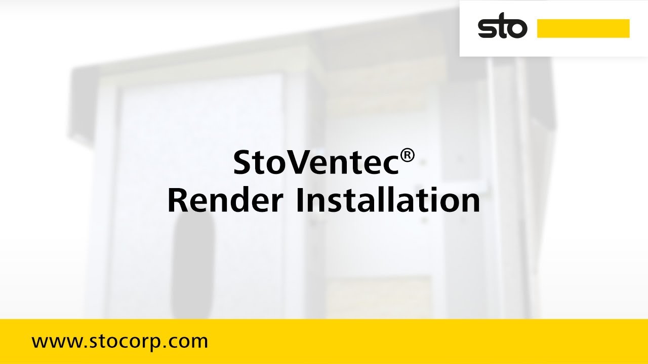 StoVentec® Render System Installation
