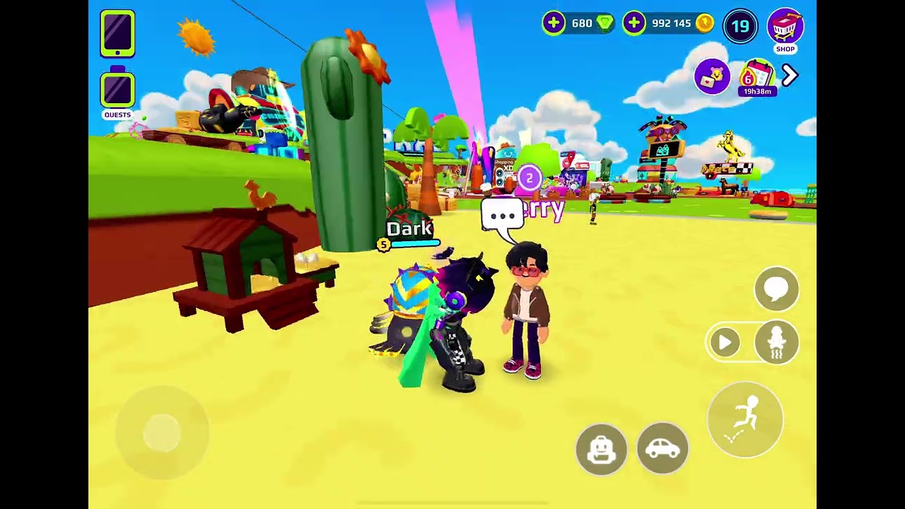 PKXD! Showing my friend how to play PKXD! Part 1