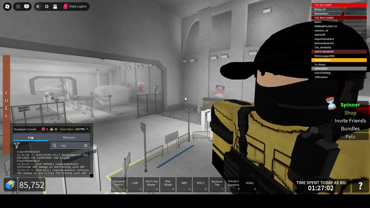 VIP Patrol with a Developer MrSpy_IA (Military Simulator The Red Guard)