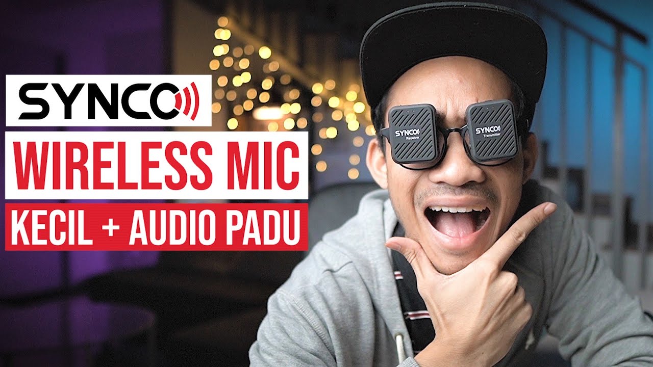 Wireless Mic SYNCO G1 (a1) Senang Guna, Ringan Kecik, Murah, Padu, Bergaya, Bateri Tahan Lama