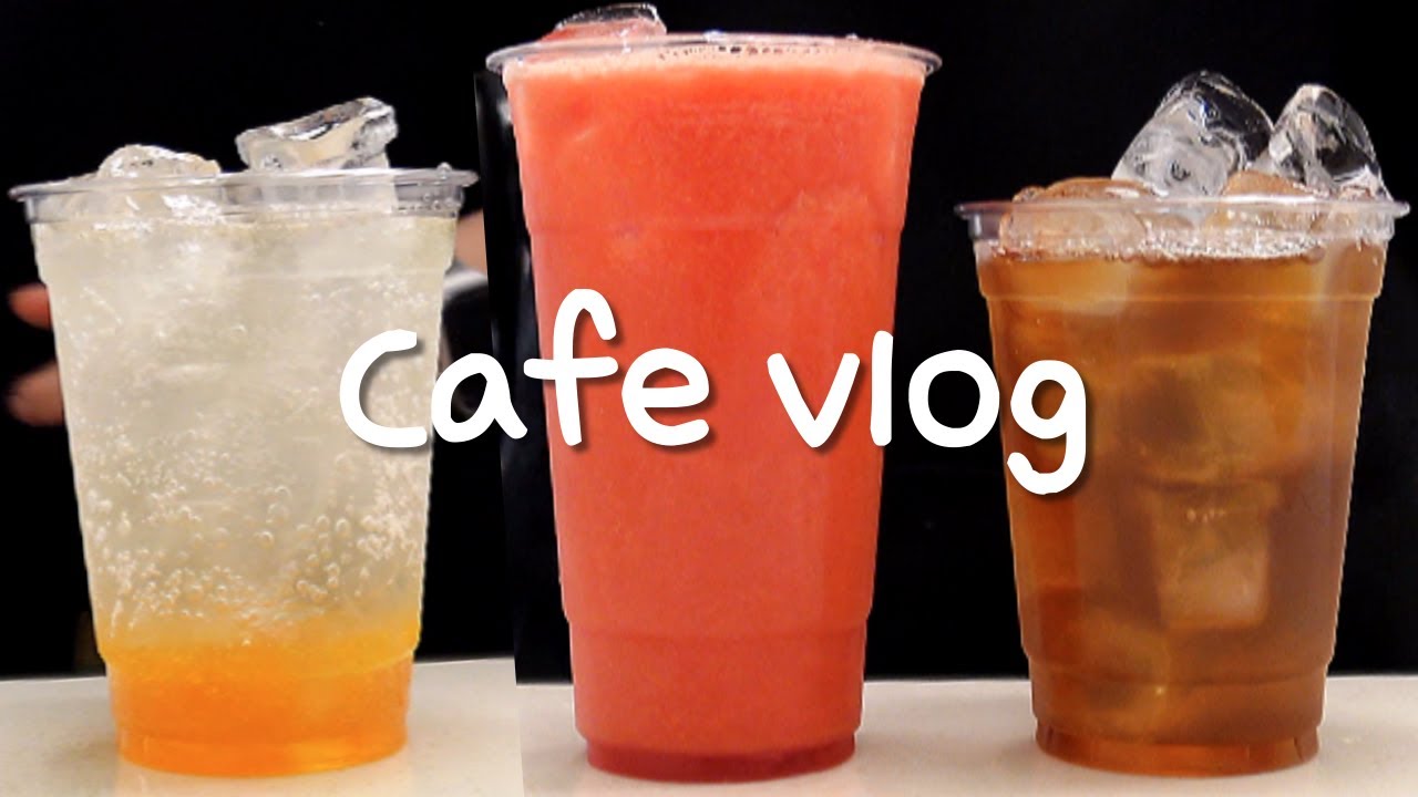 Cafe Vlogㅣ💛자두에이드일까 망고에이드일까ㅣASMRㅣ카페브이로그ㅣ음료제조ㅣ4K