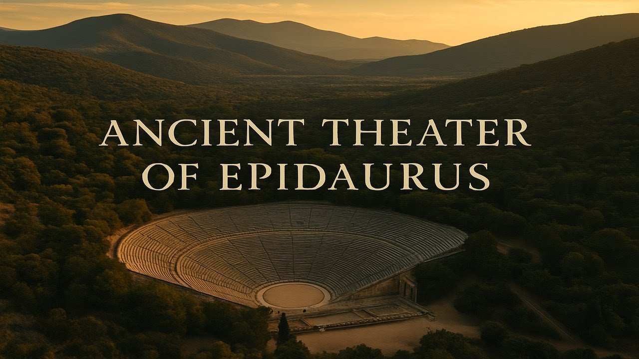 Flying Over Epidaurus:  Greece&rsquo;s Ancient Theatre  | Drone 4k