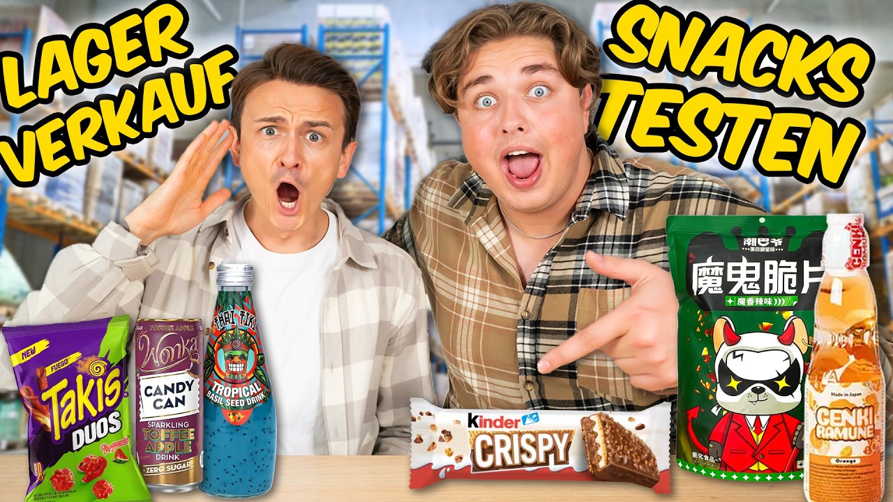 Snacks aus dem Viralen Lagerverkauf testen😍🍬 (mit Dima)