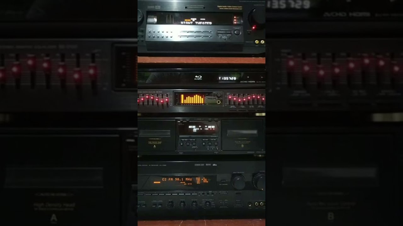 Meu antigo som - Receiver Yamaha Rxv-995 - e Sony Str- De925.