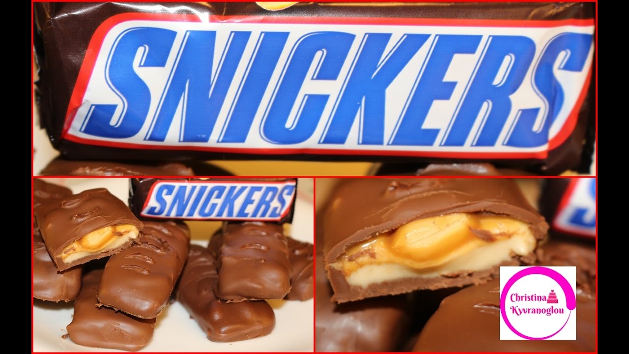 Snickers χειροποίητα σοκολατακια σνικερς σπιτικα