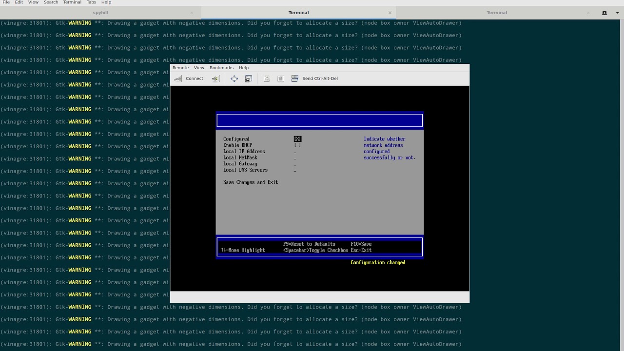 OVMF default UEFI BIOS setup menu