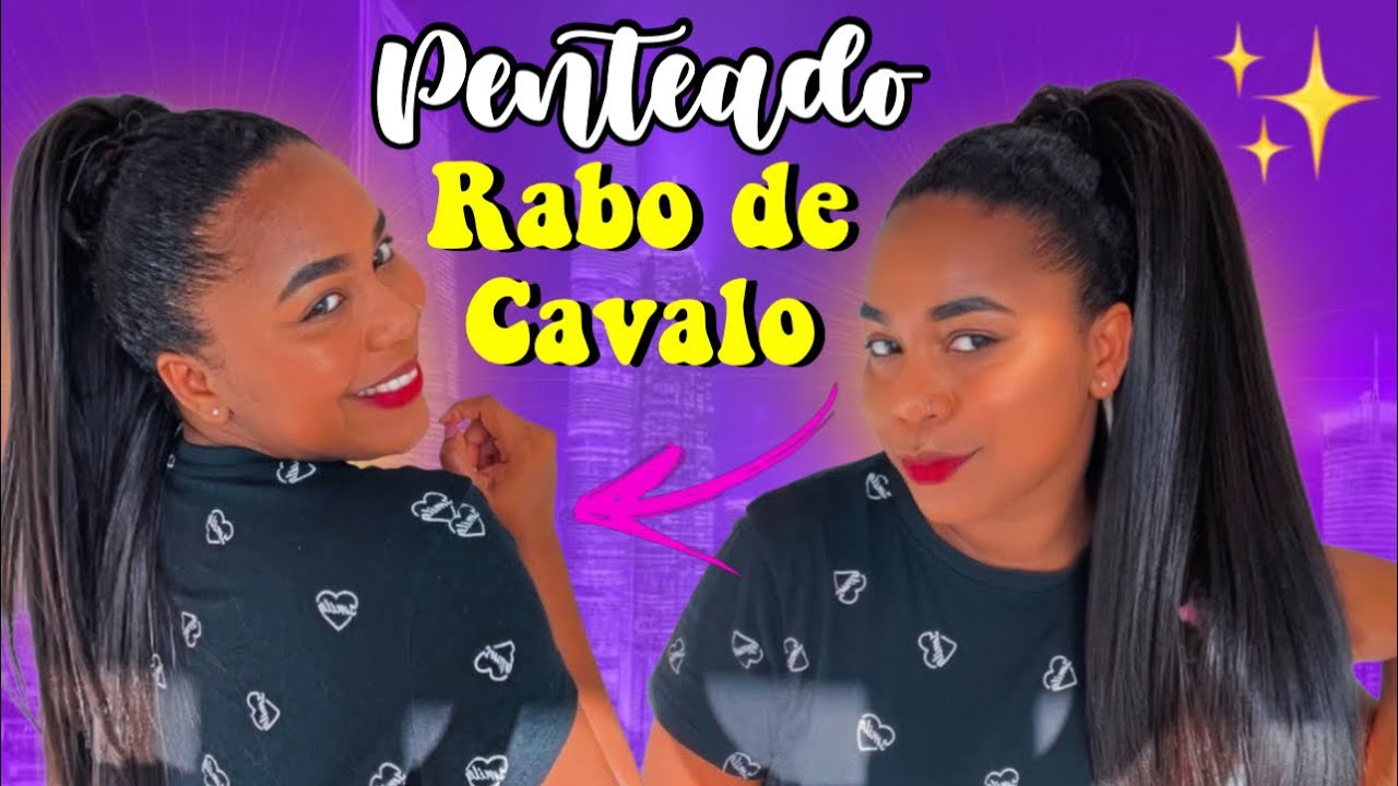 COMO FAZER PENTEADO COM RABO DE CAVALO FÁCIL E RÁPIDO 💁🏽‍♀️✨