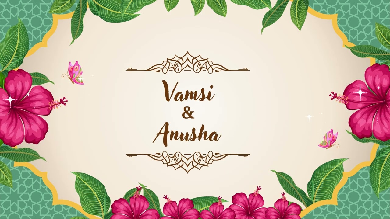 Vamsi Invitation ||  SM PHOTOGRAPHY 8790597660 ||