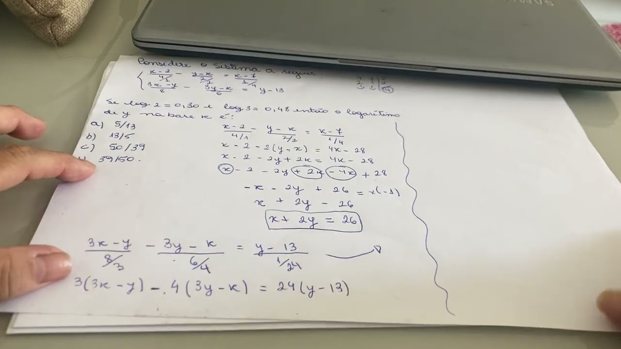 Resolvendo sistemas , concurso professor 