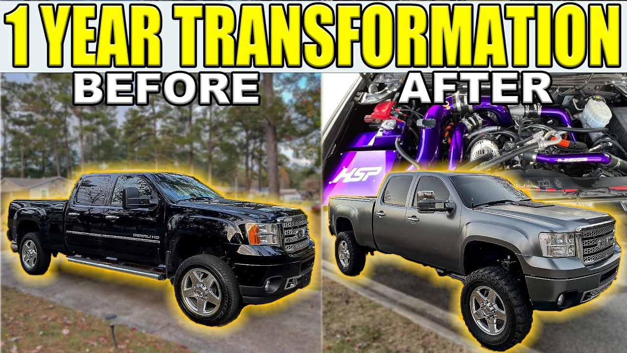ЧИСТЕЙШАЯ 1-летняя трансформация моего LML Denali Duramax 2011 года | Big Turbo | Индивидуальная ...
