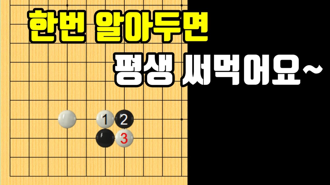 화점 날일자걸침 붙임정석에서 맞끊어 올 때 올바른 응수법을 알아 보아요~