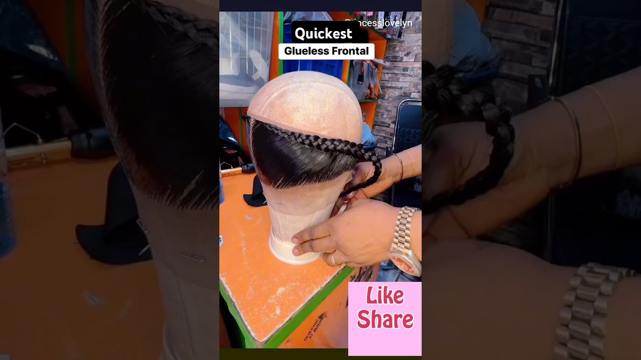 Quickest Glueless Frontal Head Band Wig #hair #hairstyle #gluelessfrontal