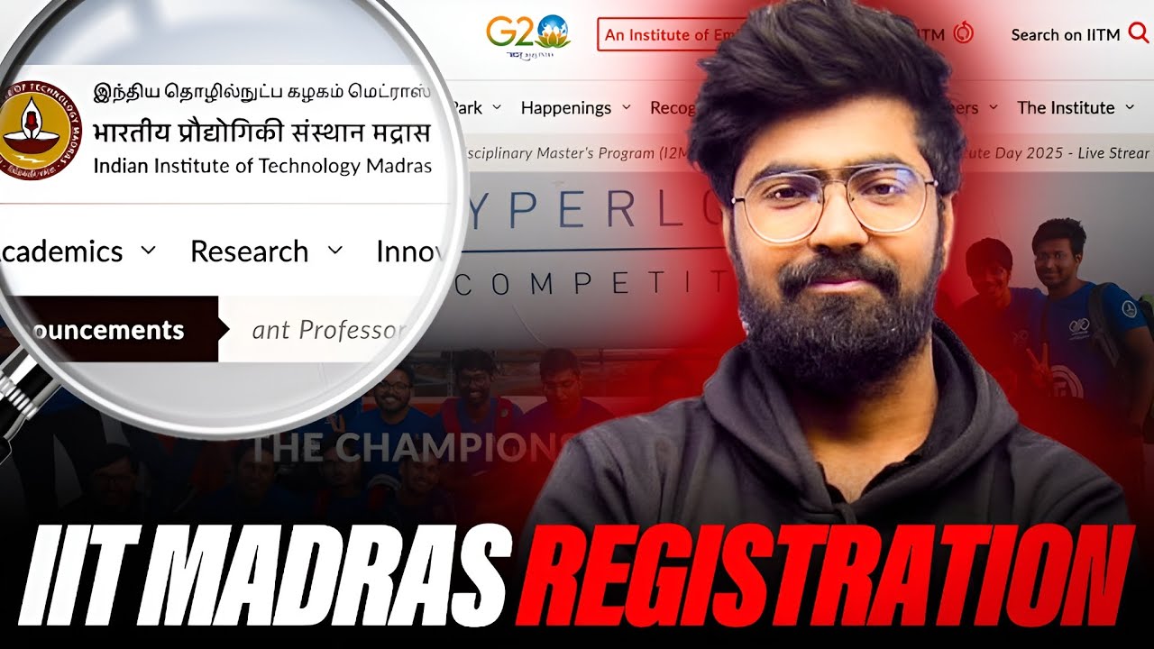 IIT Admission Without JEE | IIT Madras 2025 Registration Guide | Step-by-Step Process Explained