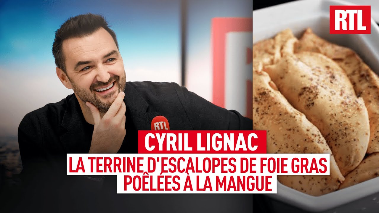 Cyril Lignac : la terrine d'escalopes de foie gras poêlées à la mangue