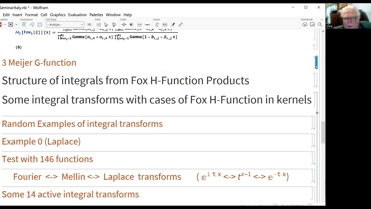 O. Marichev : Integral transforms with Fox H-functions in kernels