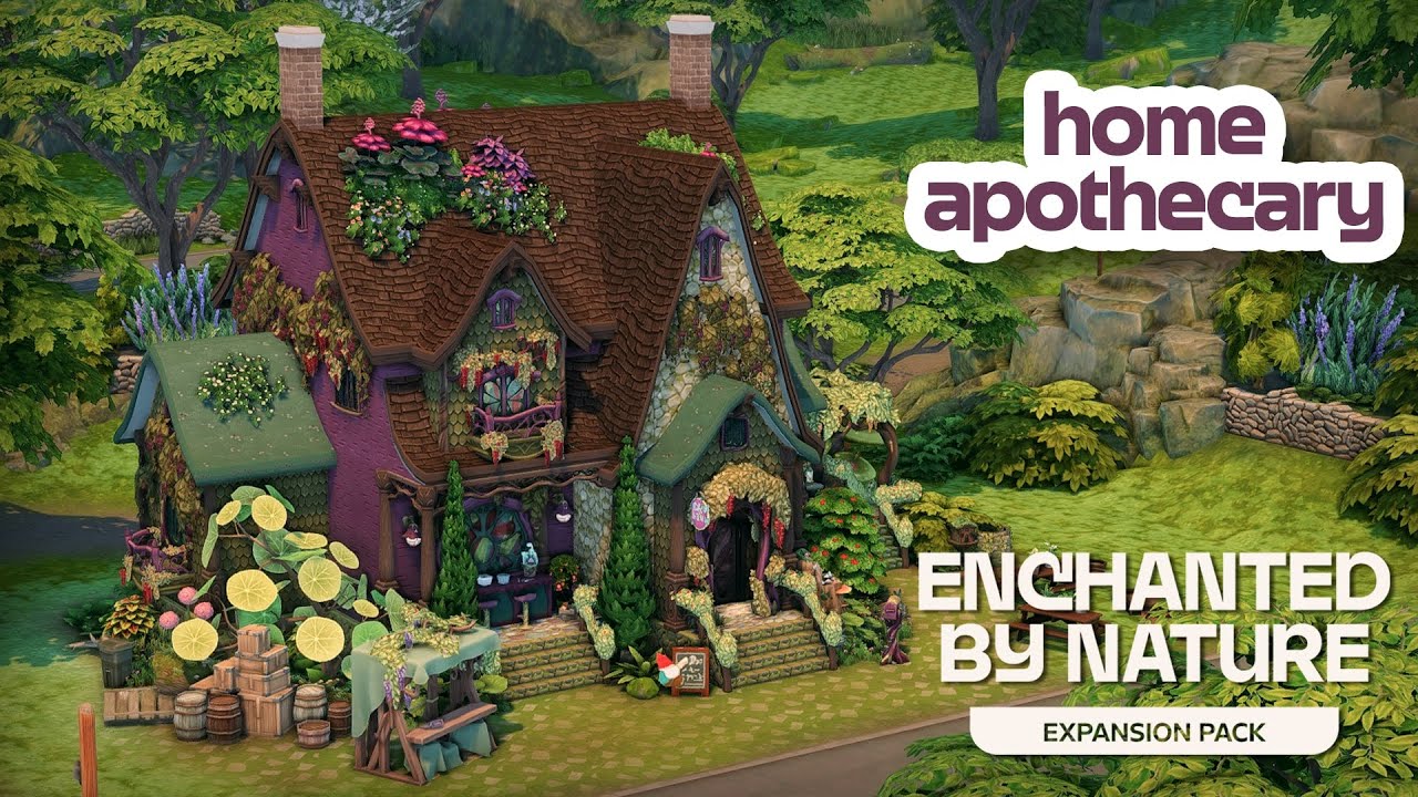 Home Apothecary 🌿 | The Sims 4: Enchanted by Nature Speed Build (Early Access)