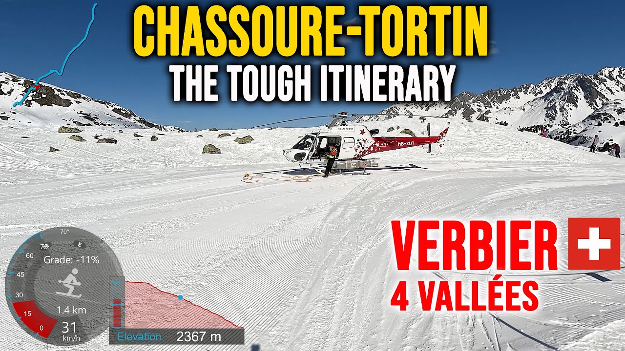 [4K] Skiing Verbier, Chassoure-Tortin - The Tough Itinerary, 4Vallées Switzerland, GoPro HERO13